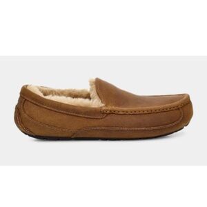 UGG ANSLEY  LEATHER SLIPPER - TAN size 5